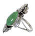Sterling Silver And Turquoise Jewelry Flower Ring Size 6-1/2 YX73759